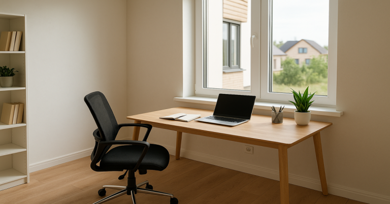 Bureau de télétravail maison neuve
